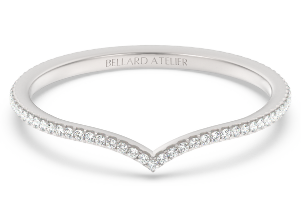 טבעת V עדינה – טבעת נישואין