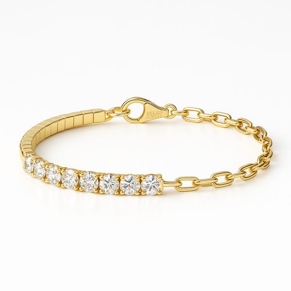 חצי צמיד טניס עם הארכה – מואסנייט