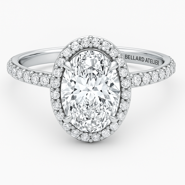 טבעת אובל 10 קארט