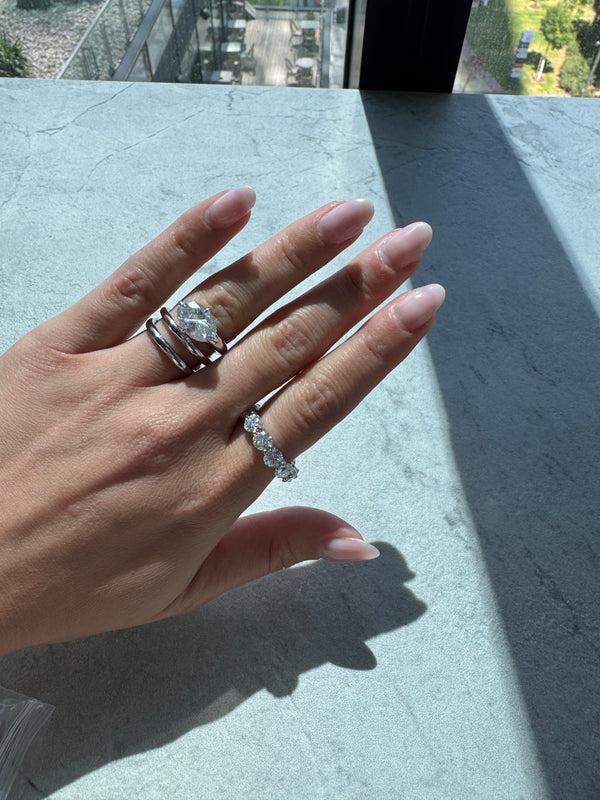 טבעת ספירלה אובל 5 קאראט