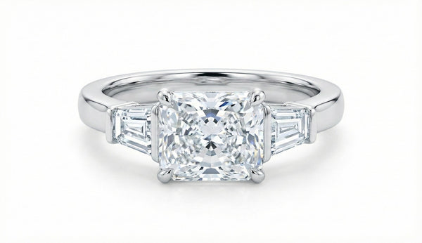 טבעת 3 אבנים רדיאנט