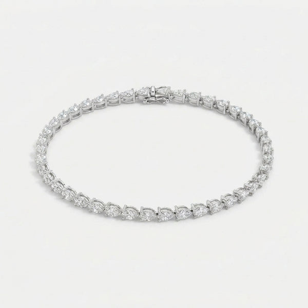 צמיד טניס מרקיז · אבני מויסניט בליטוש Marquise