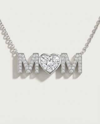 שרשרת MOM משובצת