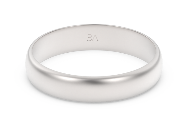 טבעות נישואין תואמות לגבר ולאישה – עיצוב קלאסי, חלק ונקי