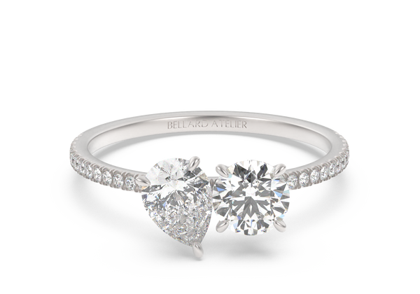 טבעת Toi Et Moi – טבעת עם 2 אבנים לבחירה