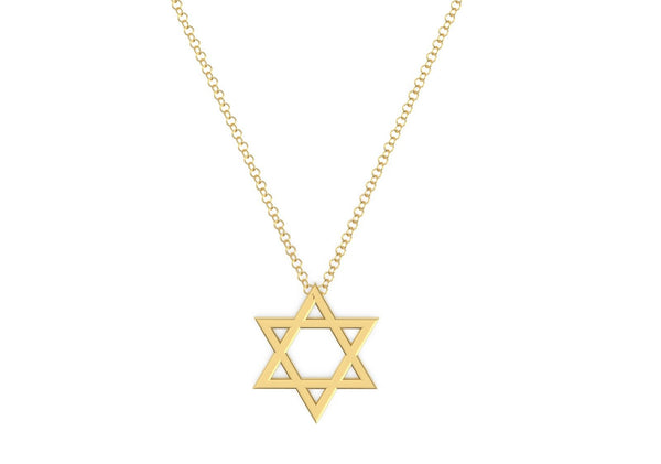 שרשרת מגן דוד יוקרתית – מתאימה לגבר, לאישה ולנער בר מצווה