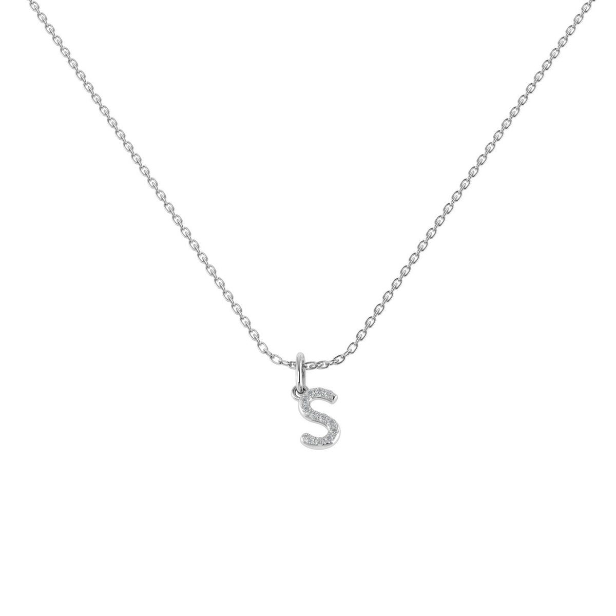 שרשרת S משובצת