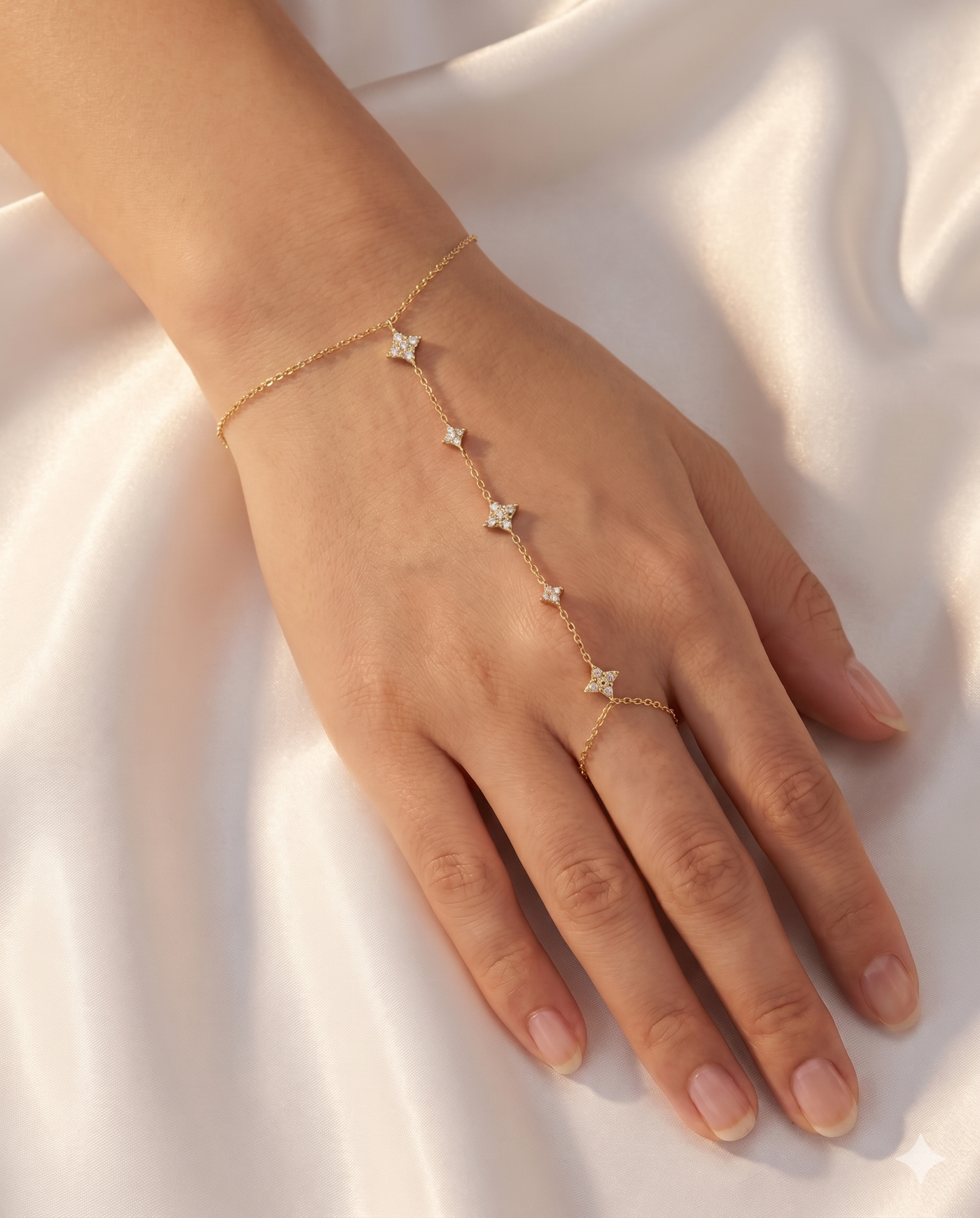 צמיד טבעת כוכבים · Star Hand Chain