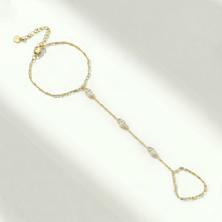 צמיד טבעת מרקיז · Marquise Hand Chain