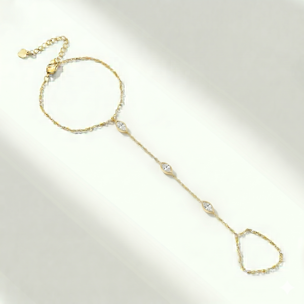 צמיד טבעת מרקיז · Marquise Hand Chain