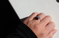 טבעת אובל 2 קארט