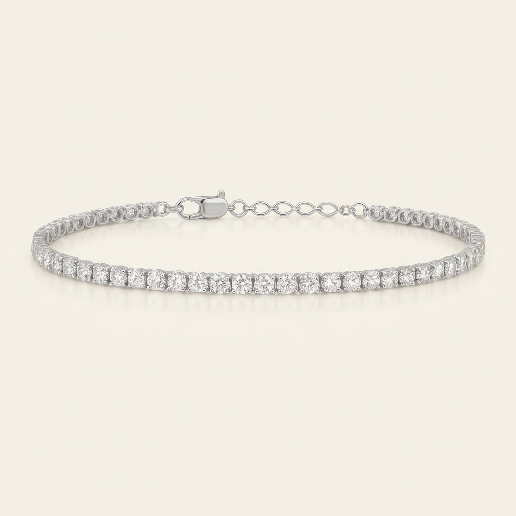 צמיד טניס  5 קאראט סוגר לינק