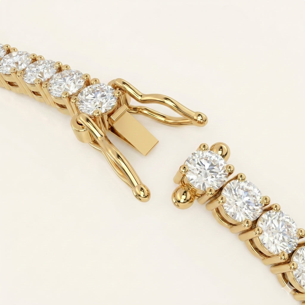 צמיד טניס יהלום לבן · White Diamond Tennis Bracelet