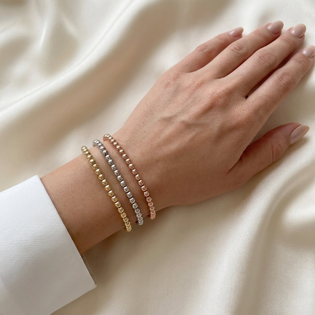 צמיד חרוזים גולד בידס · Beads Bracelet