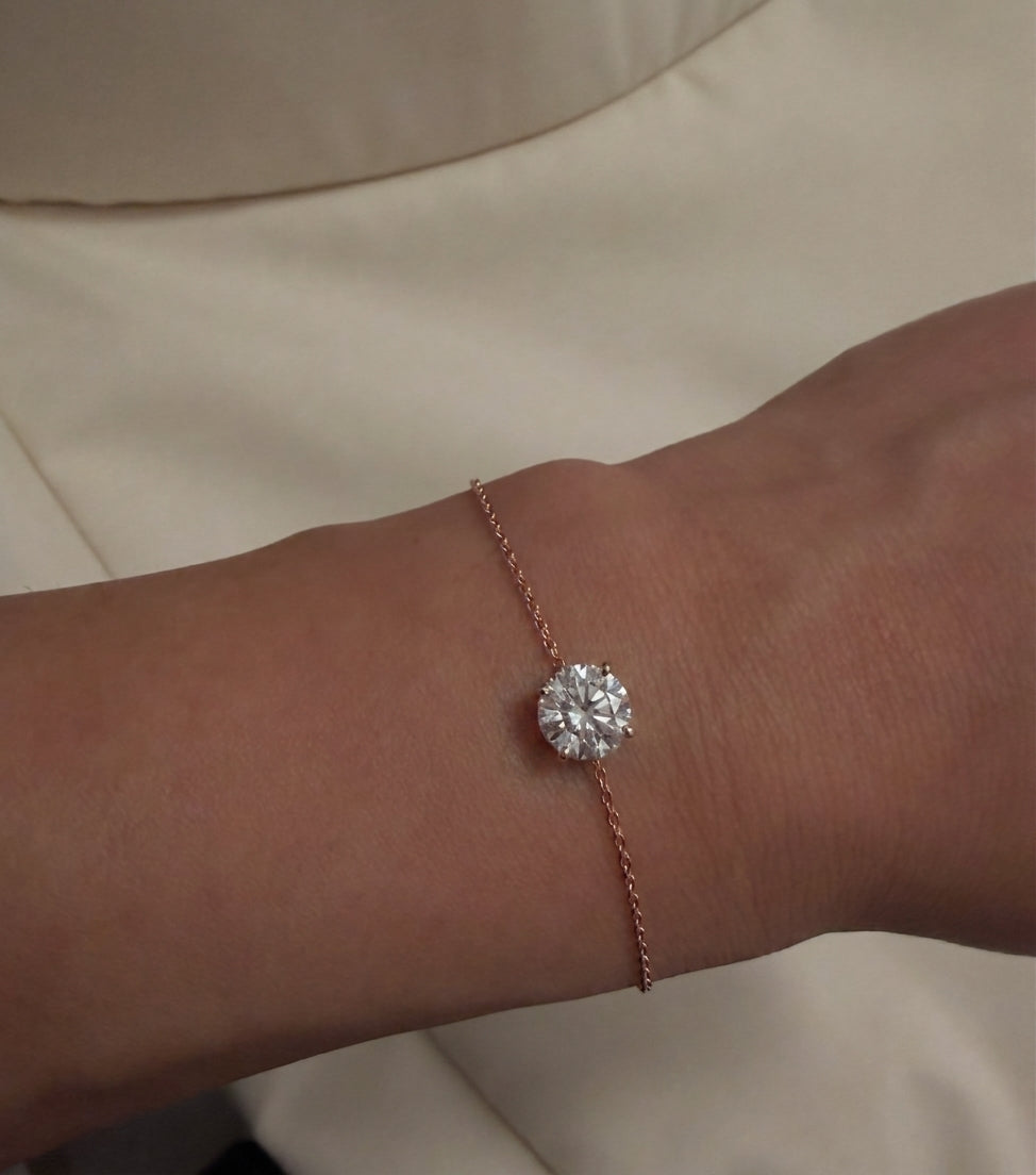 צמיד עגול 2 קראט · Single Round Bracelet