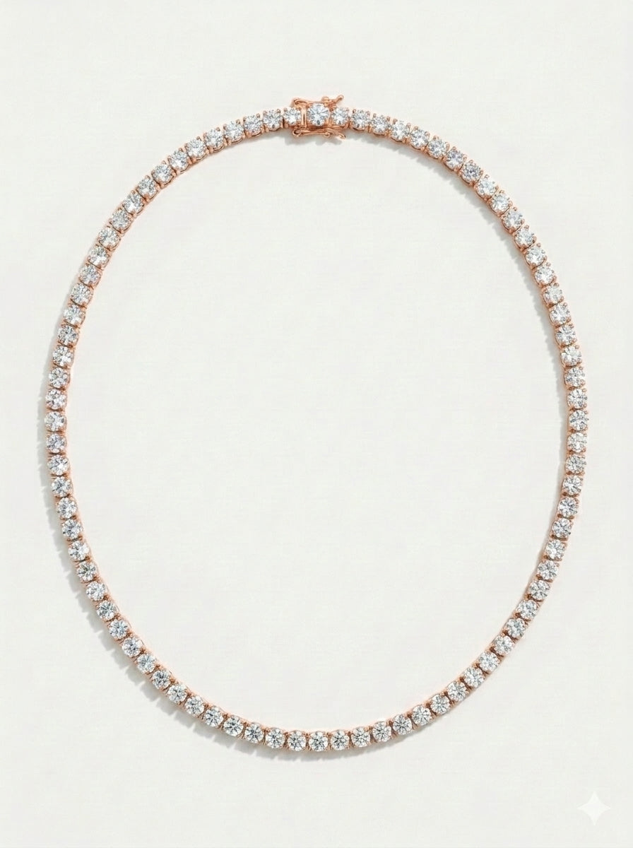 שרשרת טניס לבן · Tennis Necklace