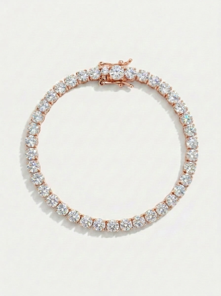 צמיד טניס יהלום לבן · White Diamond Tennis Bracelet