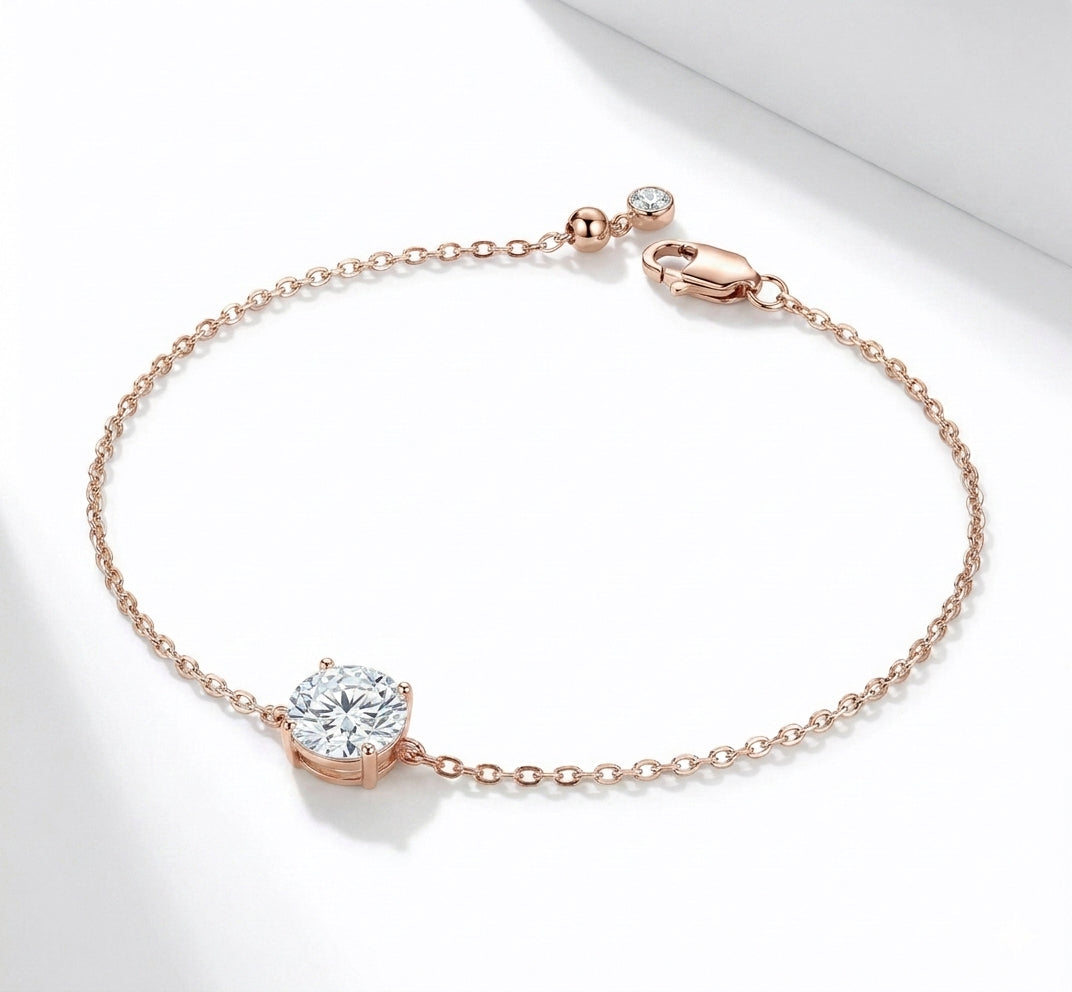 צמיד עגול 2 קראט · Single Round Bracelet