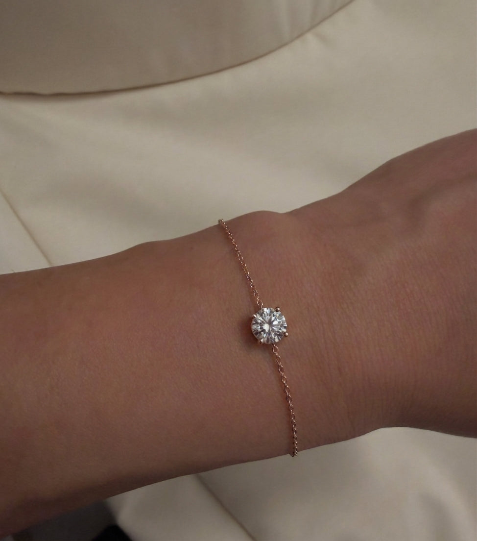 צמיד עגול 2 קראט · Single Round Bracelet