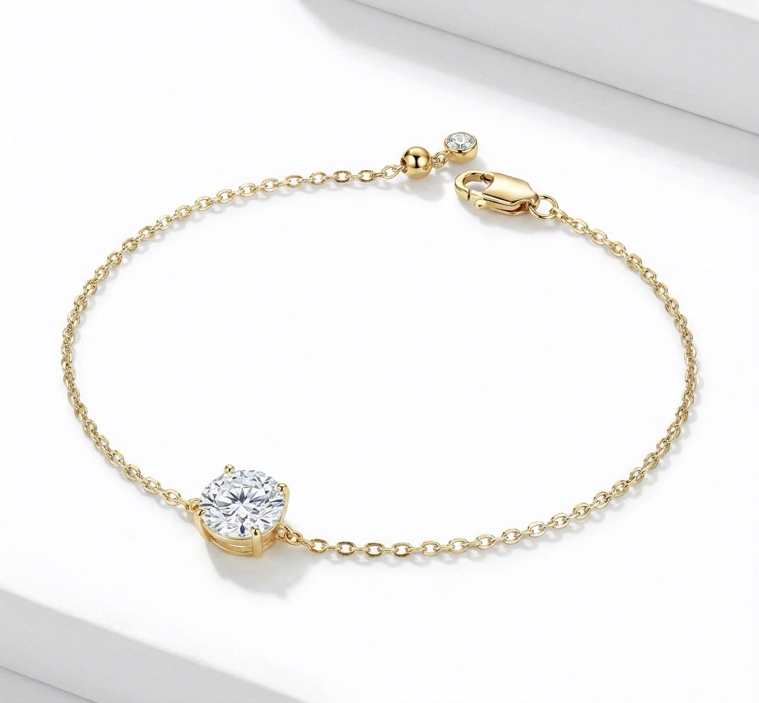 צמיד עגול 2 קראט · Single Round Bracelet