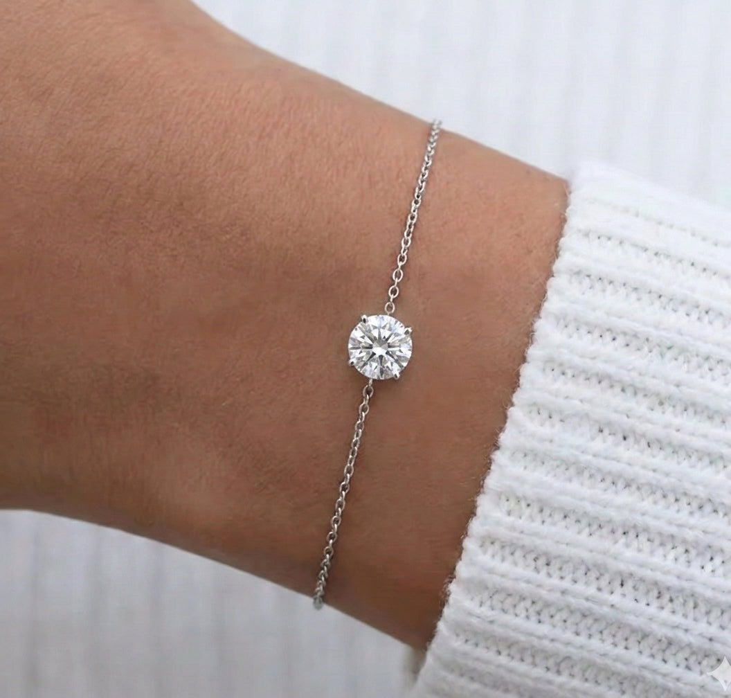 צמיד עגול 2 קראט · Single Round Bracelet