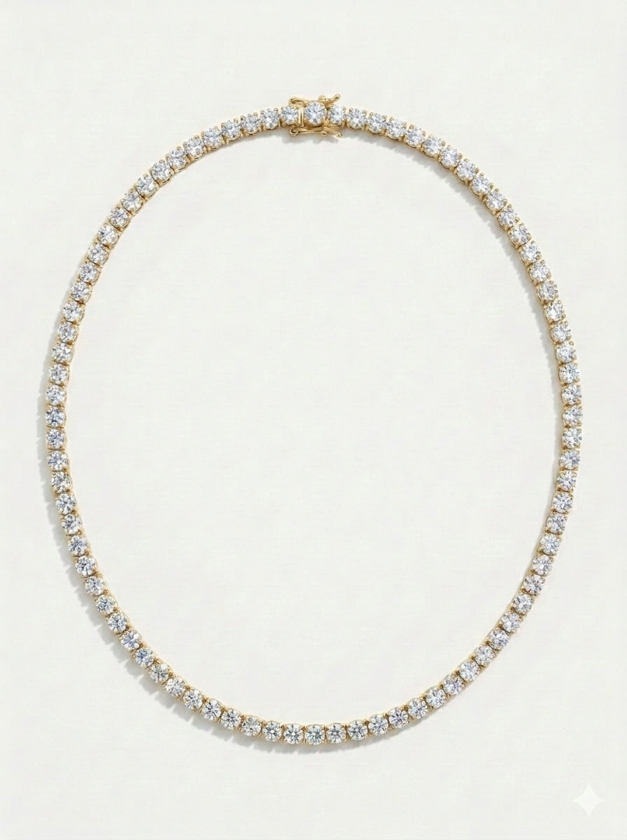 שרשרת טניס לבן · Tennis Necklace