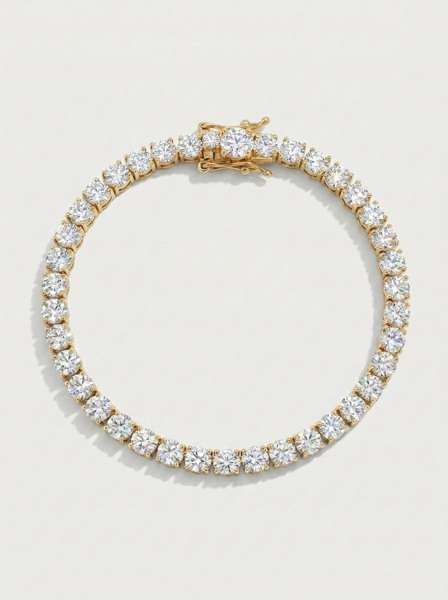 צמיד טניס יהלום לבן · White Diamond Tennis Bracelet